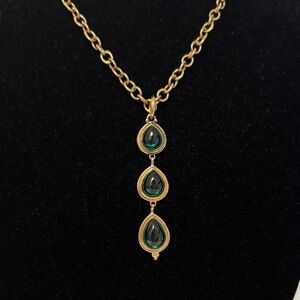 Temple St Clair for Target Green Teardrop Necklace